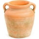 thumbnail image 1 of Sungmor Florero rúst. de cerám. c/ asas, decorat. 7" terracota; jarrón textura cemento p/ deco hogar; macetero p/ flores frescas interior y arreglos de flores secas, 1 of 8