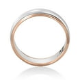 thumbnail image 2 of Pompeii Mens 14k Gold Two Tone 6mm Plain Comfort Wedding Band (,), 2 of 2