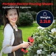 thumbnail image 6 of Electric Pruning Shears for De-walt 20V Max Cordless 2.0 Inches  Cutter Battery Pruning Shears with LCD Display Power Scissors for Gardening Tree Trimming, Bare Tool Only (NO Battery), 6 of 6