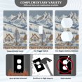 thumbnail image 3 of Yayeee Blank Wall Plate Cover 1-Gang 4.5"x2.7" Home Unused Decorative Outlet, Blue Snowy Mountain, 3 of 7