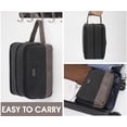 thumbnail image 5 of Large Toiletry Bag for Men, Travel Toiletries Shaving Bag, Water Resistant Hanging Organizer Dopp Kit, Travel Accessories Bag for Business Trip, Gym, Men's Gift(Black Bag), 5 of 9