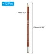 thumbnail image 2 of Uxcell 12Pcs Watercolor Pencil for Coloring, Drawing, Painting, Bright Brown, 2 of 7