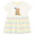 thumbnail image 3 of Inktastic First Birthday Cute Teddy Bear with Balloon Girls Baby Dress, 3 of 5