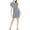 Green, variant on Michael Michael Kors Printed Tie Waist Dress Sizes Navy/Sea Green 2XL