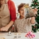thumbnail image 5 of Bolsa de regalo de terciopelo con cordón y estampado de pentagrama | Bolsas para dulces y golosinas navideñas | Bolsita decorativa pequeña para dulces, regalos y recuerdos de fiesta, 5 of 6