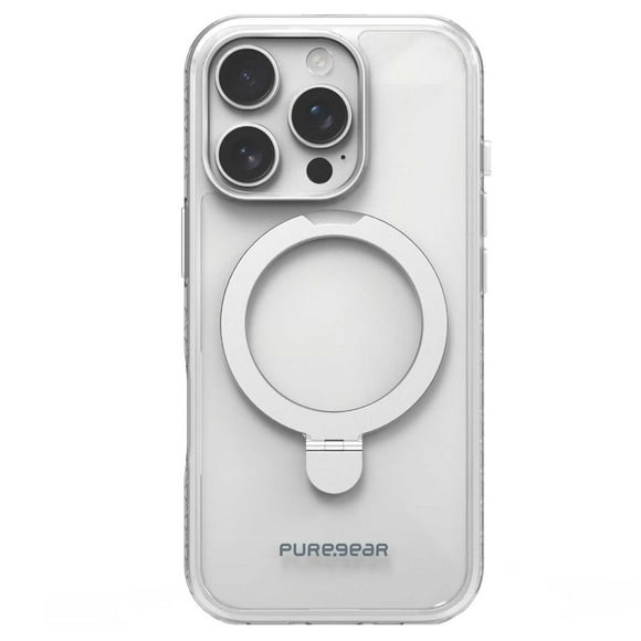 Funda Case PUREGEAR Slimshell Kik Mag para iPhone 16 PRO MAX Transp Plata
