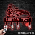 thumbnail image 3 of Craftnamesign Custom Music Metal Key Holder, Musical Notes Decorative, Music Metal Key Hanger, 3 of 5