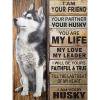 thumbnail image 2 of Cuadros Decorativos 5D Diamond Painting Husky Words Full Round Drill Rhinestone DIY Wall Art Crafts DQrwqpou Nuevos Originales, 2 of 9