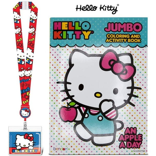 Download Warp Gadgets Bundle Hello Kitty Lanyard With Retractable Card Holder And Hello Kitty Coloring Book 2 Items Walmart Com Walmart Com