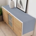 thumbnail image 3 of Navy Blue Stripes Cotton Linen Rectangle Table Runners 13"x70", Modern Farmhouse Striped Simple Classic Coffee Table Runner Dresser Scarves Luxury Table Runners for Wedding Party Banquet Dinner Decor, 3 of 8