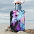 thumbnail image 7 of Gukieu Rainbow Spotted White Horse Print Suitcase Protective Cover, Elastic Zipper Buckle Suitcase Protective Cover, Suitable for Travel, Business Trip-X-Large, 7 of 7