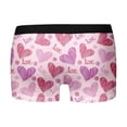 thumbnail image 5 of Men's Funny Novelty Heart Boxer Briefs Underwear Breathable Valentines Everyday Wear Pink M, 5 of 5