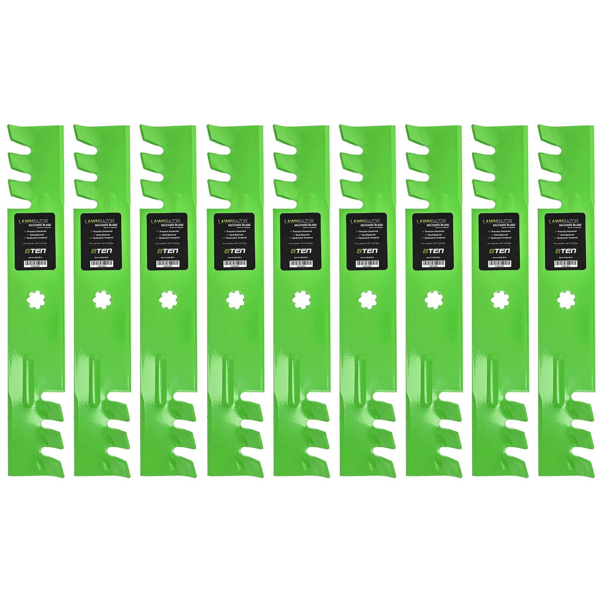 LawnRAZOR Mower Blade John Deere GX21784 GX21786 GY20852 48 Inch Deck Mulch 6PK Lawn Mowers