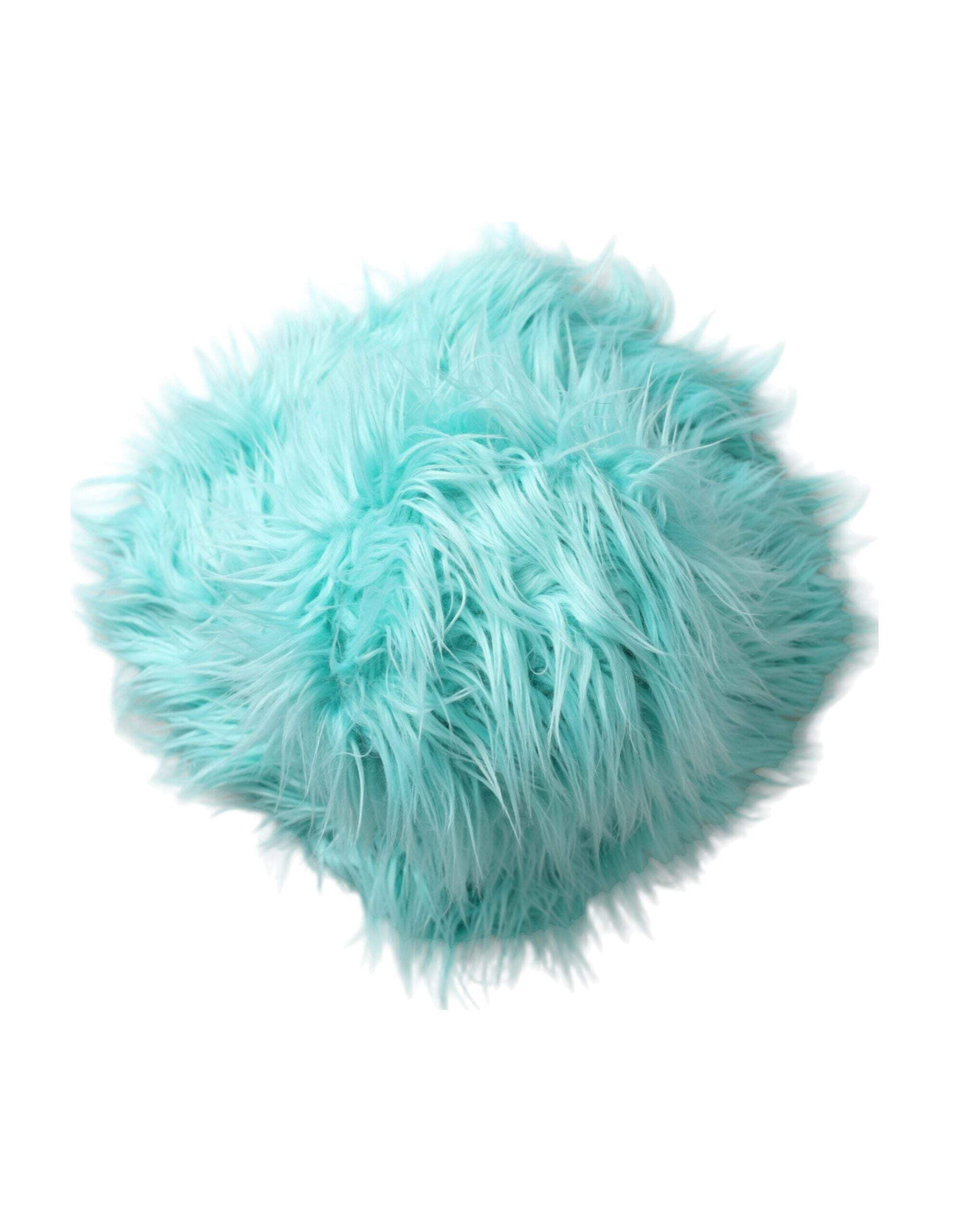 Dolce Gabbana Mint Green Acrylic Fur Womens Bucket Hat  display picture 2
