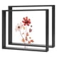 thumbnail image 1 of Paquete de 2 Marcos de Flores Prensadas de Madera, Marco de Imagen Flotante de Acrílico Doble de 10 x 12 Pulgadas para Flores Secas/Mesa/DIY/Artesanías [Negro], 1 of 7