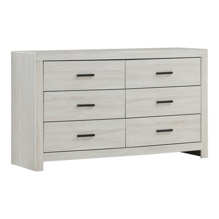 Marion 6-drawer Dresser Coastal White