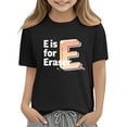thumbnail image 3 of Juslio Boys Letter Pattern Shirts Casual Short Sleeved Tops, Comfortable Breathable Crew Neck T Shirts Sizes 2-18, 3 of 9