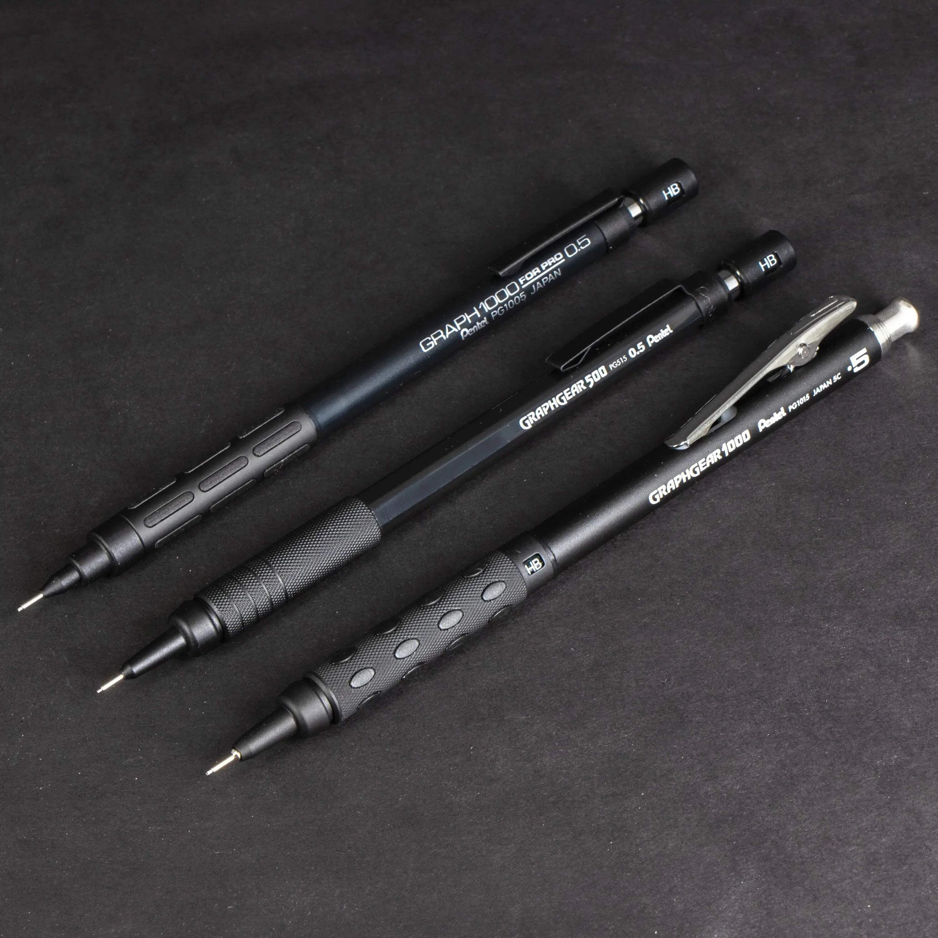 Pentel GraphGear/Graph Black Edition, Mechanical Drafting Pencils, Pentel 60th Anniversary Limited Edition Collectors Set