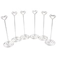 thumbnail image 2 of 12pcs Coeur Modèle Numéro de Table Porte-Nom Titulaire Photo Stand Note Mémo Clip, 2 of 8