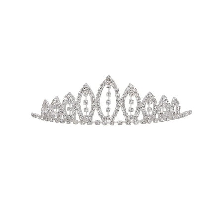 Girl S Rhinestone Tiara Crown Little Princess Sweet Hair Accessory