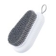 thumbnail image 1 of Cepillo de fregar, cepillos de limpieza de zapatos de tela de lavandería para el hogar con diseño antideslizante, cepillo de limpieza duradero de calidad(Blanco)(1 pieza), 1 of 5