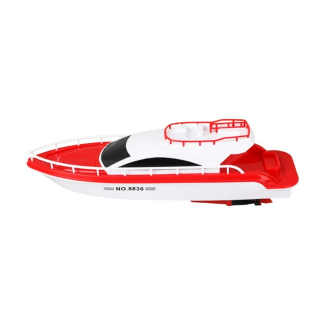 Juguete de lancha rápida eléctrica, juguete de baño para bebé, recuerdo de fiesta, juguete de agua, barco de baño portátil, juguete de yate, piscina, Rojo