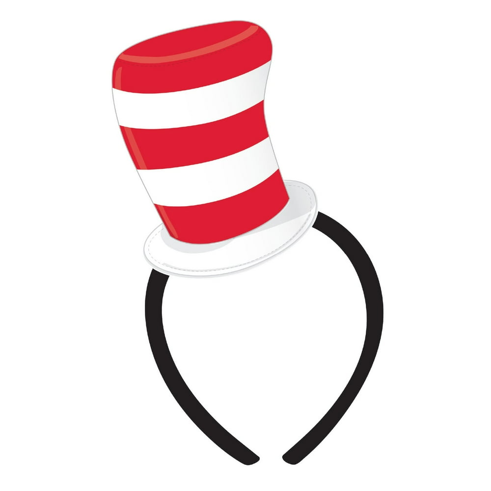 Cat in the Hat Felt Hat Headband (No Ears)