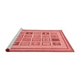 thumbnail image 2 of Ahgly Company Machine Washable Indoor Square Abstract Red Modern Area Rugs, 3' Square, 2 of 4