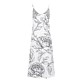 thumbnail image 5 of HOMBOM Womens Maxi Dresses Sundresses Sleeveless Hawaiian Vacation Beach Floral Summer Casual Slip Dress for Ladies, 5 of 5