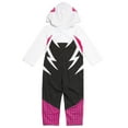 thumbnail image 4 of Marvel Spider-Man Spider-Gwen Ghost Spider Newborn Baby Girls Zip Up Cosplay Coverall Newborn to Little Kid, 4 of 5