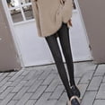 thumbnail image 5 of 50%&nbsp;off&nbsp;or&nbsp;more Soft Clouds Fleece Leggings, Casual Warm Winter Solid Pants Fleece Lined Leggings for Women, 5 of 6