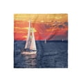 thumbnail image 1 of Sailboat Head Scarf, Calm Evening Sailing, Head Wrap, 3 Sizes, by Ambesonne, 1 of 2