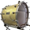 thumbnail image 4 of D'Luca made by Herch 20" x 24" Bass Drum Tambora Gold Engraved with Case & Stand, 4 of 7