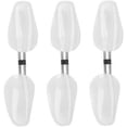 thumbnail image 2 of 3 Paires d'Arbres à Chaussures en Plastique Ajustables pour Femmes avec Ressort de Tension Transparent (3, Femmes), 2 of 7