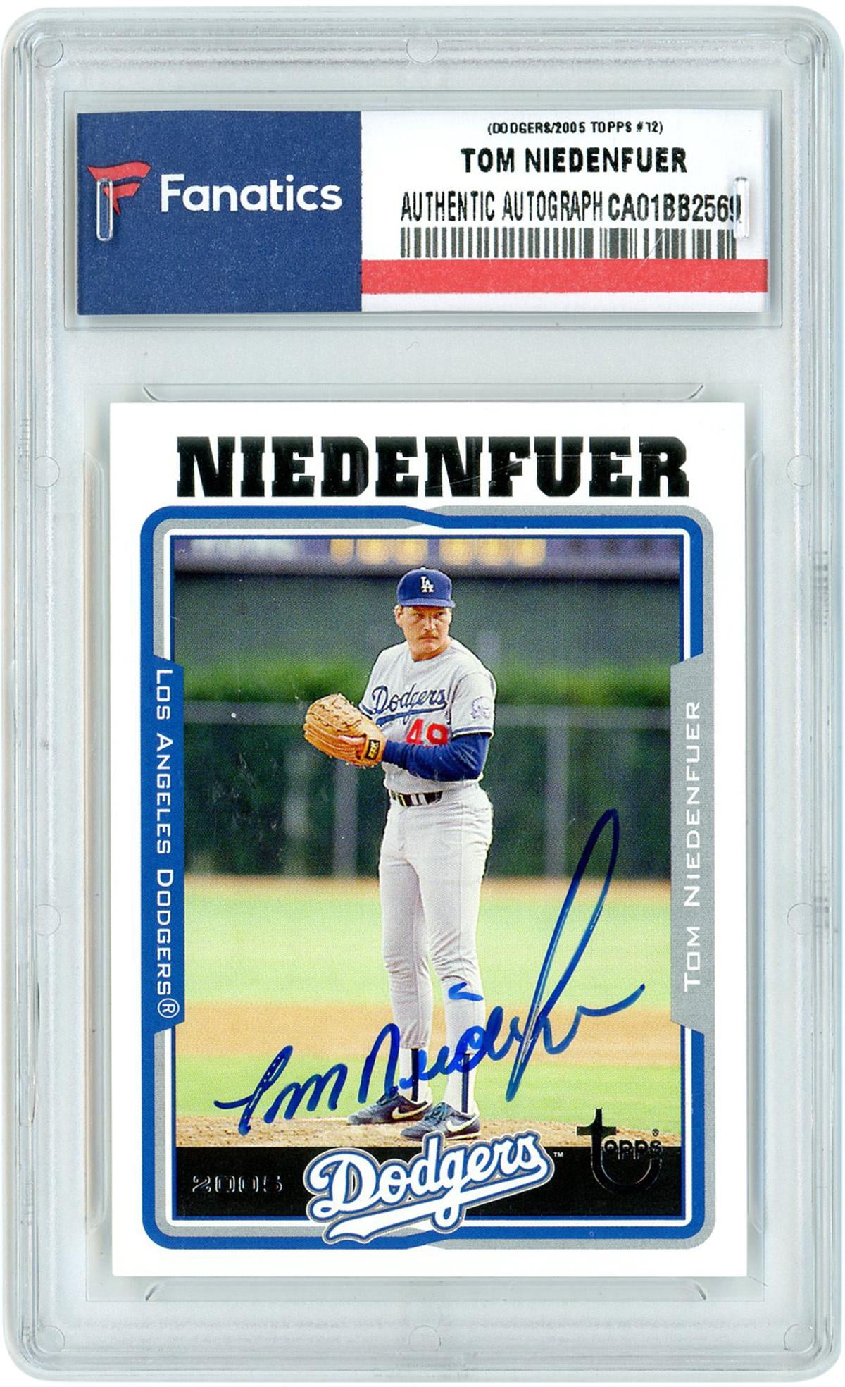 Tom Niedenfuer Los Angeles Dodgers Autographed 2005 Topps Trading Card -  Fanatics Authentic Certified - Walmart.com