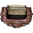 thumbnail image 6 of CalBags Floral Prints 19-inch Duffel Bag, Brown Daisy, 6 of 7