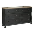 thumbnail image 3 of Furniture of America Millers Farmhouse 6-Drawer Dresser, Black, 3 of 11