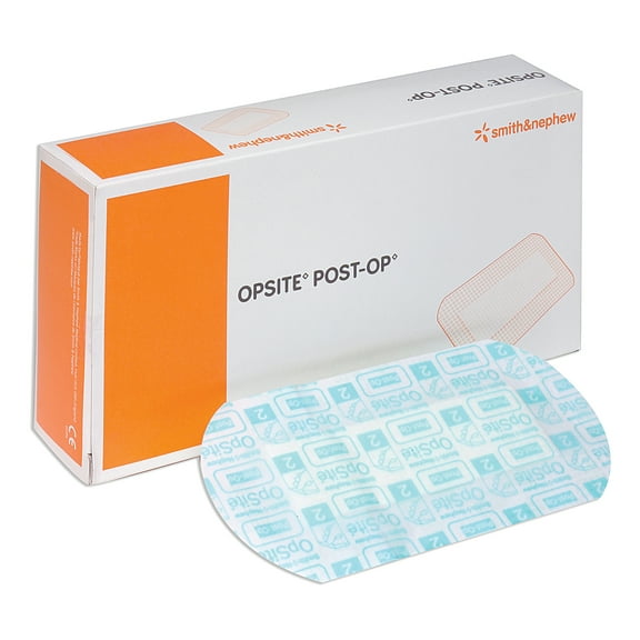 Smith & Nephew OpSite Post Op Transparent Film Dressing w Pad 10 x 4" Sterile 20 Ct