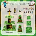 thumbnail image 2 of Pixel Cupcake Stand with 24 Pcs Cupcake Toppers, 3-Tier Dessert and Cupcake Holder for Gamer Birthday Party Supplies, Pixel Theme Birthday Decorations., 2 of 4
