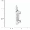 thumbnail image 2 of Beautiful Sterling Silver Skateboard Charm, 2 of 2