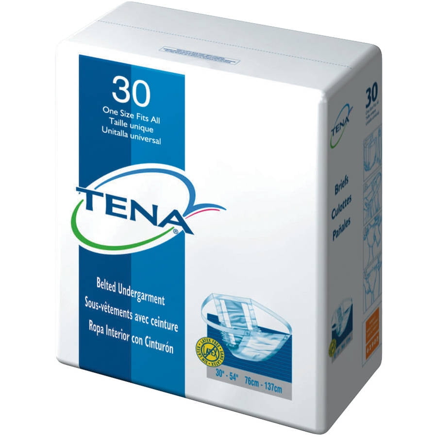 Tena One Size Fits All Belted Undergarments, 30 count - Walmart.com