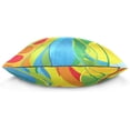 thumbnail image 3 of Summer Athletic Sport Velvet Oblong Lumbar Plush Throw Pillow Cover/Shams Cushion Case - 16" x 16" - Decorative Invisible Zipper Design for Couch Sofa Pillowcase Only, 3 of 5