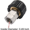 thumbnail image 1 of Pressure Washer Adapter, Female Metric M22 to 1/4 Inch Female NPT Fitting, 5000 PSI, 1 of 2