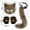 Coffee, variant on Halloween Fox Costume Accessories, Fox Dress Up Set With Fox Mask Tail Paw Gloves, Party Realistic Cosplay Outfit