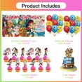 thumbnail image 6 of Jake and the Never Land Pirates Party Decor Decorations Birthday Set for Kids Supplies Kit Latex Balloons Cake Topper Fans Banner Backdrop, 6 of 6