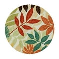 thumbnail image 4 of Deluxe Elastic Edged Flannel Backed Vinyl Fitted Table Cover - Botanical Pattern - Oblong/Oval - Fits Round Tables, 4 of 8