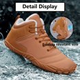 thumbnail image 3 of Yunkctuk Mens Womens Barefoot Shoes Winter, Men's Women's High-top Walking Shoes Snow Boots,Thickened Warm Fur Lined Non-slip Hiking Cotton Boots., 3 of 7