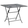 thumbnail image 2 of 5pc Outdoor Patio Dining Table and Chairs Set, Mesh Gray Metal Frame, 2 of 3