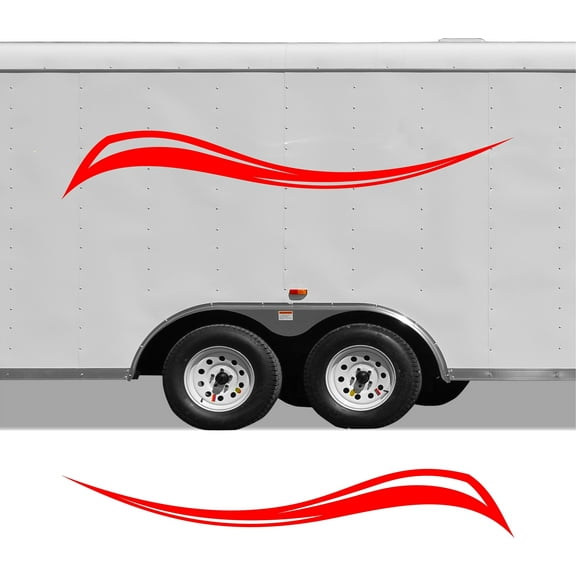 StickerChef  Pontoon Boat RV Stripes and Graphics Large Replacement Trailer Decals Set CB51