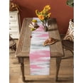 thumbnail image 5 of Boanket Pink Gray White Table Runner - 48 Inch Long, Kitchen Dining Table Runner Dresser Scarves, Contemporary Simple Abstract Mottled Farmhouse Home Decor for Coffee Table Wedding Party Banquet, 5 of 8
